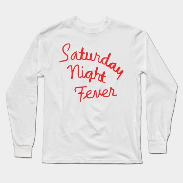 Saturday Night Fever Long Sleeve T-Shirt by qqqueiru